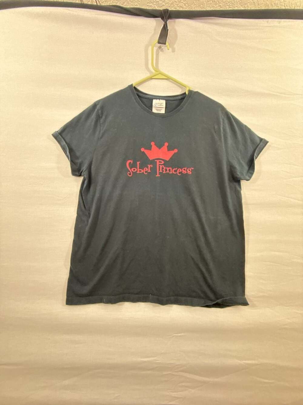 Port and Company Sober Princess Black Graphic T-Shirt